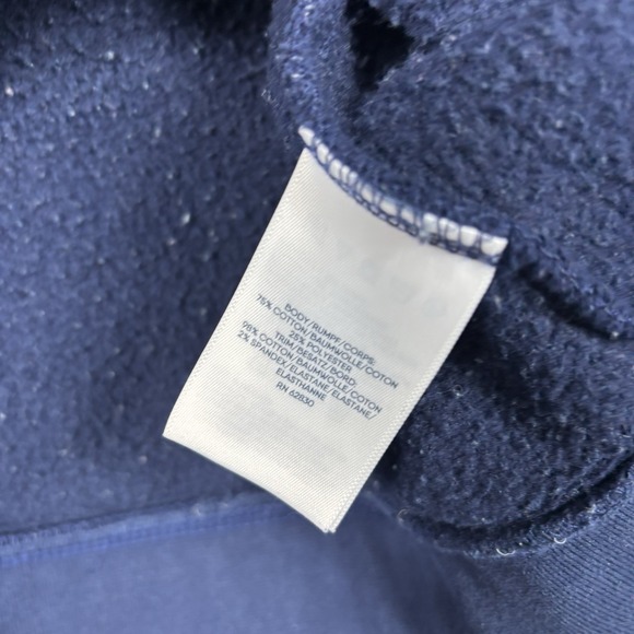 Lands End Serious Sweats Crewneck Sweater Mens XL Blue Lighthouse Print - Picture 5 of 7